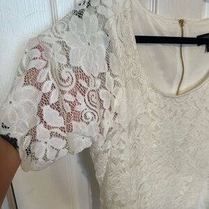 White lace dress, NWT. Size 16